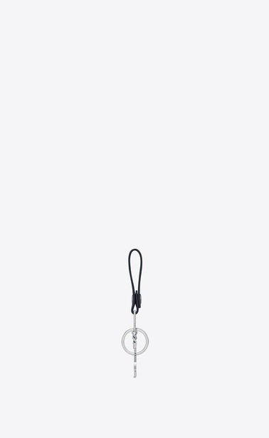Monogram key holder in shiny leather